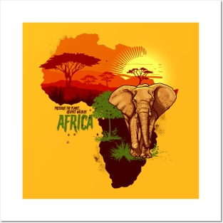 African Wildlife Posters and Art